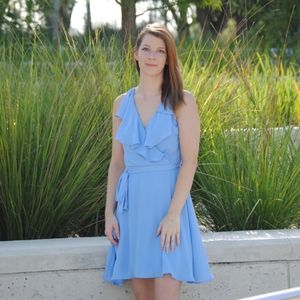 Powder Blue Sleeveless Dress